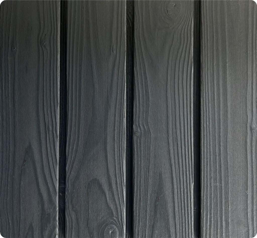 Graphite Spruce - Rhombus Profile · 95×3000 mm | Charred wood product | Yakiwood Graphite Spruce, Rhombus Profile · 95×3000 mm